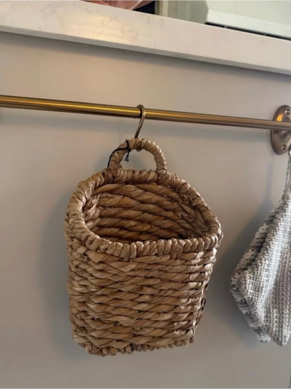 Threshold Natural Brown Woven Hanging Basket
